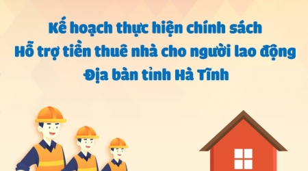 UBND tỉnh Hà Tĩnh: Kế hoạch thực hiện chính sách hỗ trợ tiền thuê nhà cho người lao động
